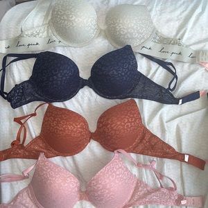 BUNDLE 6 BRAS Pink Victoria’s Secret
